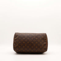 Vue du dessous Louis Vuitton Speedy 30 fond toile monogramme — AMANA Vintage