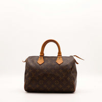 Sac Louis Vuitton Speedy 25 toile Monogramme vue de face occasion authentique — AMANA Vintage