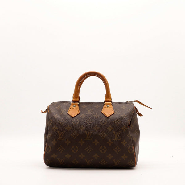 Sac Louis Vuitton Speedy 25 toile Monogramme vue de face occasion authentique — AMANA Vintage