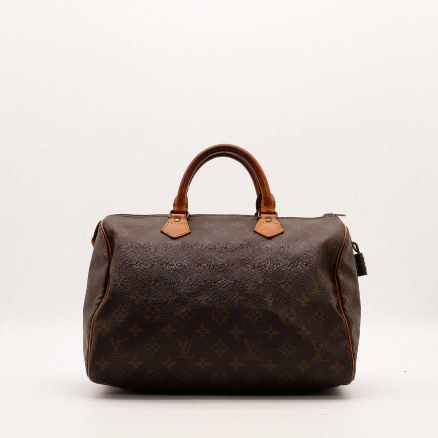 Sac Louis Vuitton Speedy 30 toile Monogram vue de face occasion authentique — AMANA Vintage