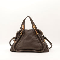 Sac Chloé Paraty cuir grainé marron vue arrière occasion authentique — AMANA Vintage