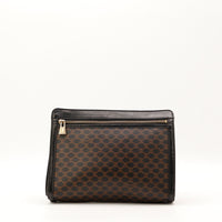 Pochette Céline Macadam toile enduite marron vue de face occasion authentique — AMANA Vintage