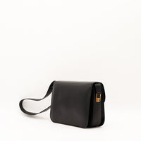 Sac Céline Triomphe cuir noir vue latérale occasion authentique — AMANA Vintage