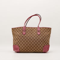 Tote Bag Gucci GG Canvas bordeaux vue de dos occasion — AMANA Vintage
