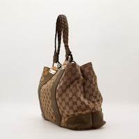 Tote Bag Bamboo Gucci vue de côté droit occasion — AMANA Vintage