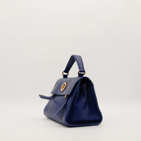 Saint Laurent Muse Two bleu marine vue de trois quarts gauche — AMANA Vintage