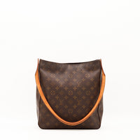 Louis Vuitton Looping GM vue de face anse tombante ouverture zip — AMANA Vintage