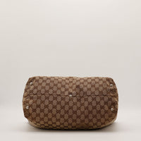 Fond du Tote Horsebit Gucci avec pieds metalliques argentes — AMANA Vintage