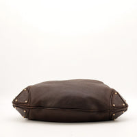 Gucci Hobo Bamboo marron vue du fond cuir occasion authentique — AMANA Vintage