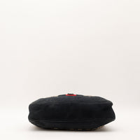 Fond du sac Gucci New Jackie cuir grainé noir état occasion — AMANA Vintage