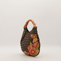 Vue de profil gauche Gucci Hobo Bambou silhouette demi-lune — AMANA Vintage