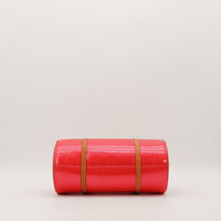 Vue du dessus Louis Vuitton Bedford Vernis rouge couture vachette — AMANA Vintage