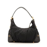 Face arrière sac Gucci Indy Hobo toile monogrammée noire — AMANA Vintage