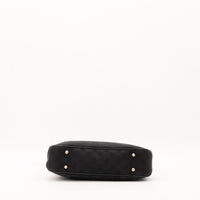 Vue du fond Hobo Bambou Gucci noir pieds argentés — AMANA Vintage