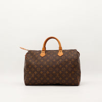 Vue de dos Louis Vuitton Speedy 40 toile Monogram occasion — AMANA Vintage