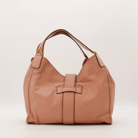Hobo Gucci Stirrup vue de dos cuir lisse vieux rose occasion — AMANA Vintage