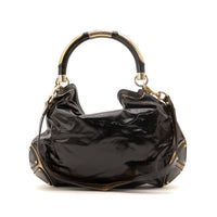 Gucci Indy Hobo noir vue de dos toile enduite et garnitures dorées — AMANA Vintage
