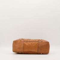 Fond du sac Gucci Indy Hobo cuir camel pieds dorés — AMANA Vintage