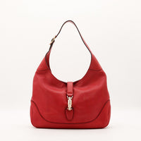 Sac Gucci New Jackie cuir rouge vue de face occasion authentique — AMANA Vintage