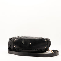 Fond du Tote Bag Bambou Gucci noir avec pieds dorés — AMANA Vintage