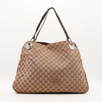 Tote Bag Gucci vue arrière toile monogrammée beige — AMANA Vintage