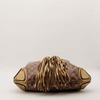 Fond sac Gucci Indy Hobo coins renforts cuir dore occasion — AMANA Vintage