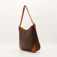 Sac Céline Hobo Macadam vue de profil cuir vachette occasion authentique — AMANA Vintage