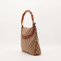 Sac Gucci Hobo Bamboo profil lateral occasion authentique — AMANA Vintage