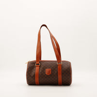 Sac Céline Papillon Macadam toile enduite marron vue de face occasion authentique — AMANA Vintage