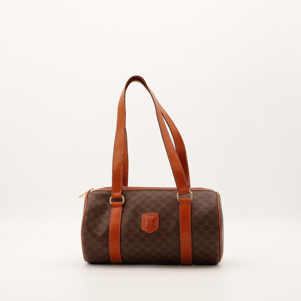 Sac Céline Papillon Macadam toile enduite marron vue de face occasion authentique — AMANA Vintage