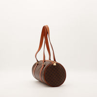 Sac Céline Papillon Macadam profil cuir cognac occasion authentique — AMANA Vintage