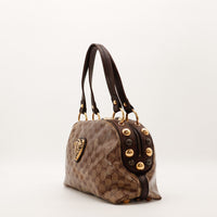 Sac Gucci Babouska vue de profil clous dorés occasion authentique — AMANA Vintage
