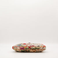 Sac Gucci Jackie Flora vue du fond toile fleurie occasion authentique — AMANA Vintage