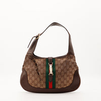 Sac Gucci Jackie toile monogrammée vue de face occasion authentique — AMANA Vintage