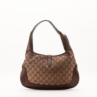 Sac Gucci Jackie vue arrière toile monogrammée occasion authentique — AMANA Vintage