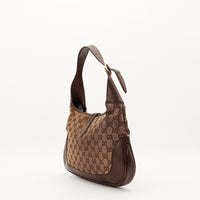 Sac Gucci Jackie profil cuir marron occasion authentique — AMANA Vintage