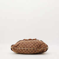 Sac Gucci Hobo Bamboo vue de dessous toile monogrammée occasion authentique — AMANA Vintage