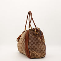 Sac Gucci Hobo toile monogrammée profil et soufflet occasion authentique — AMANA Vintage