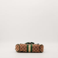 Sac Gucci Hobo Horsebit vue du dessous toile monogrammée occasion authentique — AMANA Vintage