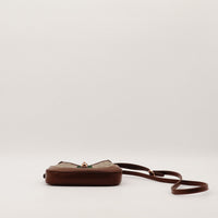 Gucci Jackie 1961 Mini vue de dessous cuir marron fond plat — AMANA Vintage