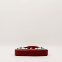 Gucci Jackie 1961 Music Is Mine vue du dessous cuir rouge fond plat occasion authentique — AMANA Vintage