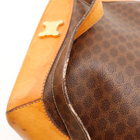 Détail coin inférieur Céline Seau Macadam usure cuir et toile Macadam — AMANA Vintage