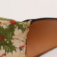 Detail coin et doublure interieure Gucci Jackie Flora occasion authentique — AMANA Vintage