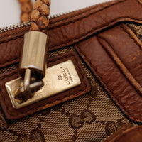 Détail plaque Gucci made in Italy Tote Bag Bamboo occasion authentique — AMANA Vintage