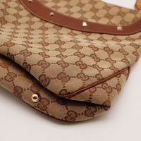 Detail bas du sac Gucci Hobo Bamboo occasion authentique — AMANA Vintage
