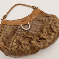 Sac Gucci Hobo vue plongeante anneau métallique occasion authentique — AMANA Vintage