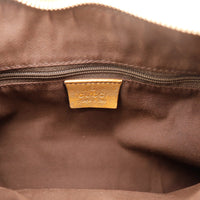 Intérieur doublure textile marron sac Gucci Hobo occasion authentique — AMANA Vintage