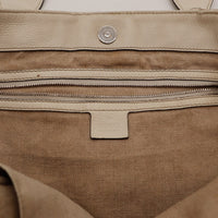 Interieur doublure toile Gucci Tote Bag avec poche zippée occasion authentique — AMANA Vintage