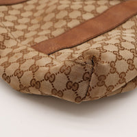 Détail coin inférieur Gucci Tote Bag Bamboo occasion authentique — AMANA Vintage
