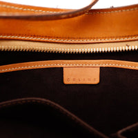 Intérieur doublure textile Céline Hobo Macadam tab logo occasion authentique — AMANA Vintage